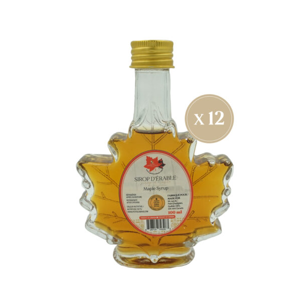 Sirop d'érable feuille 100 ml - 12 unités