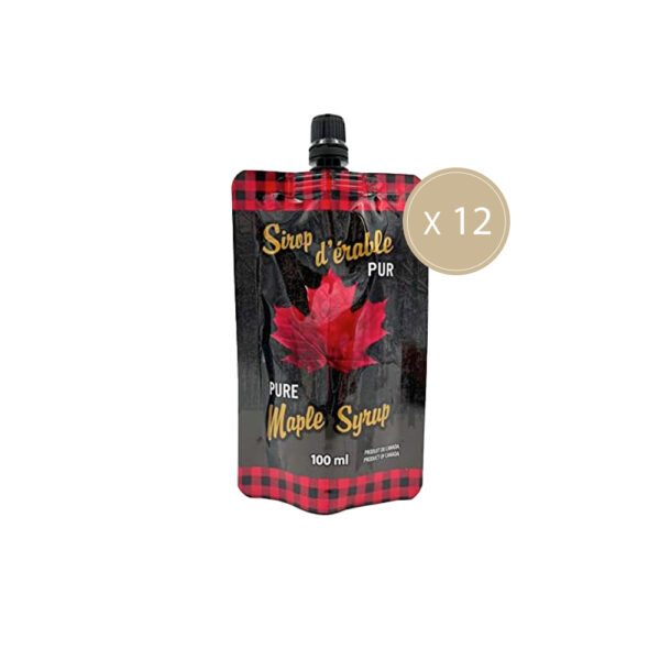 Sirop d'érable pochette 100 ml - 12 unités